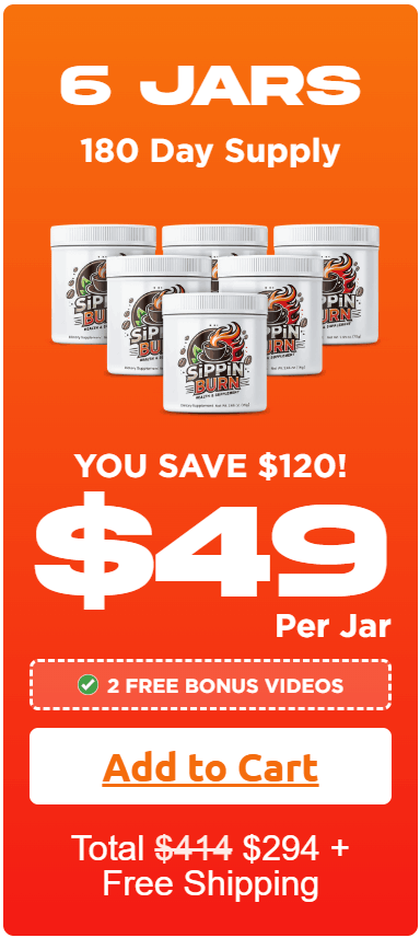 Buy Sippin Burn 6 Bottle
